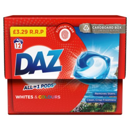 Picture of DAZ All in 1  Pods Whites & Colours 12's x4